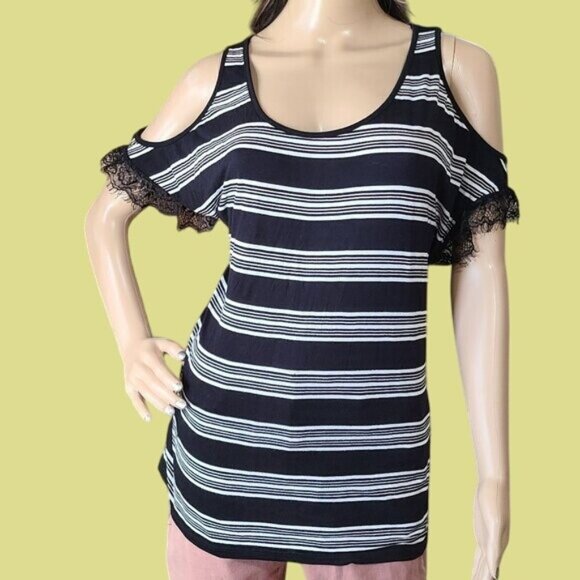 i Jeans by Buffalo Women's Size Large Cold Shoulder - Picture 1 of 7